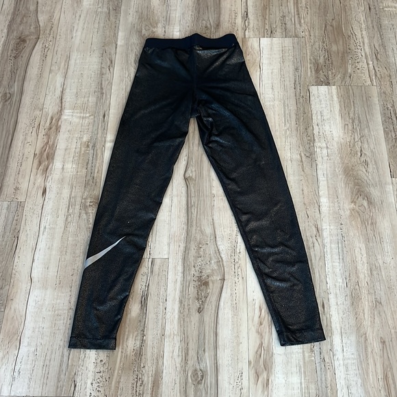 Black Nike Leggings with silver sparkles - Picture 2 of 5